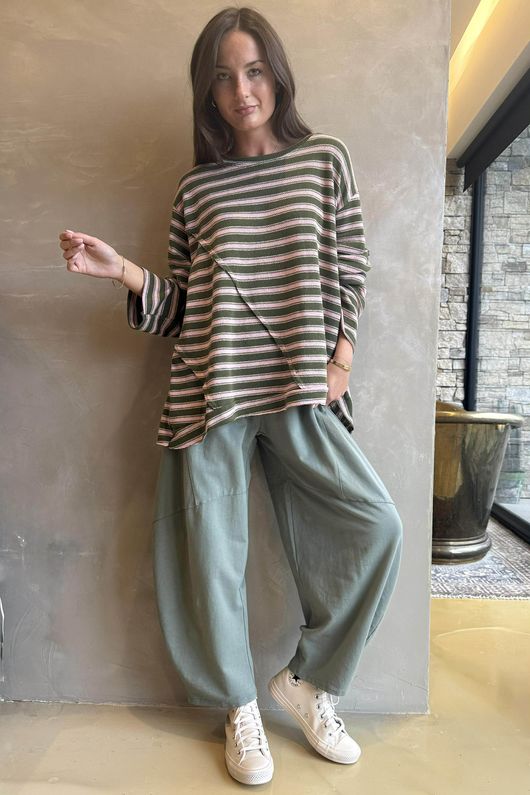 Camber Sand Knit Olive & Sugar